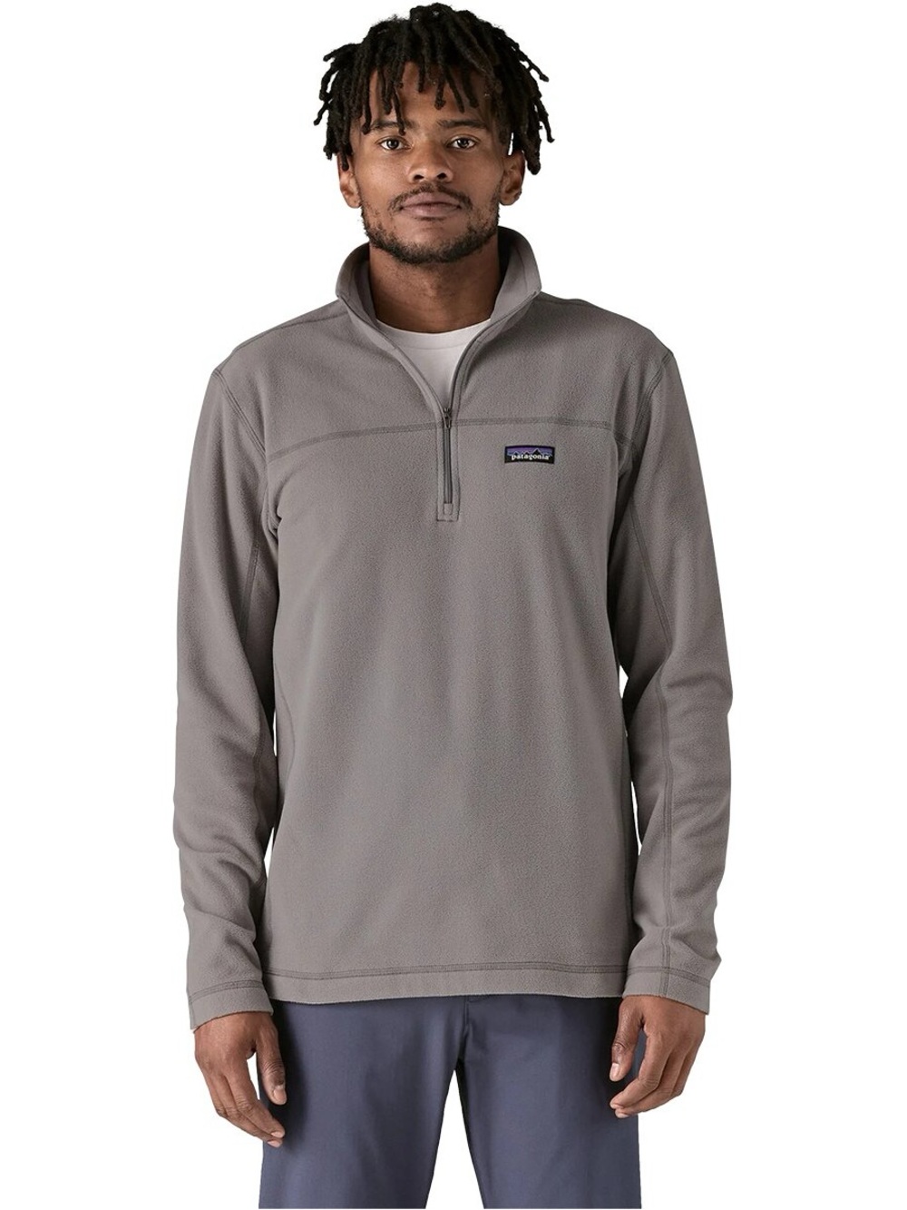 Patagonia Men's Quarter-Zip Fleece Pullover - Gray